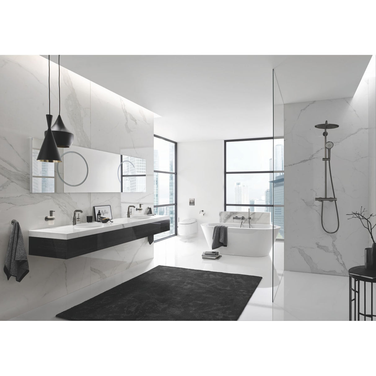 GROHE Colonne de douche 3 jets Euphoria System 310 avec mitigeur thermostatique