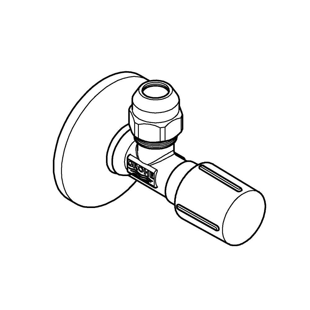 GROHE Robinet d'arrêt équerre 1/2 Nickel Brossé - 22039EN0