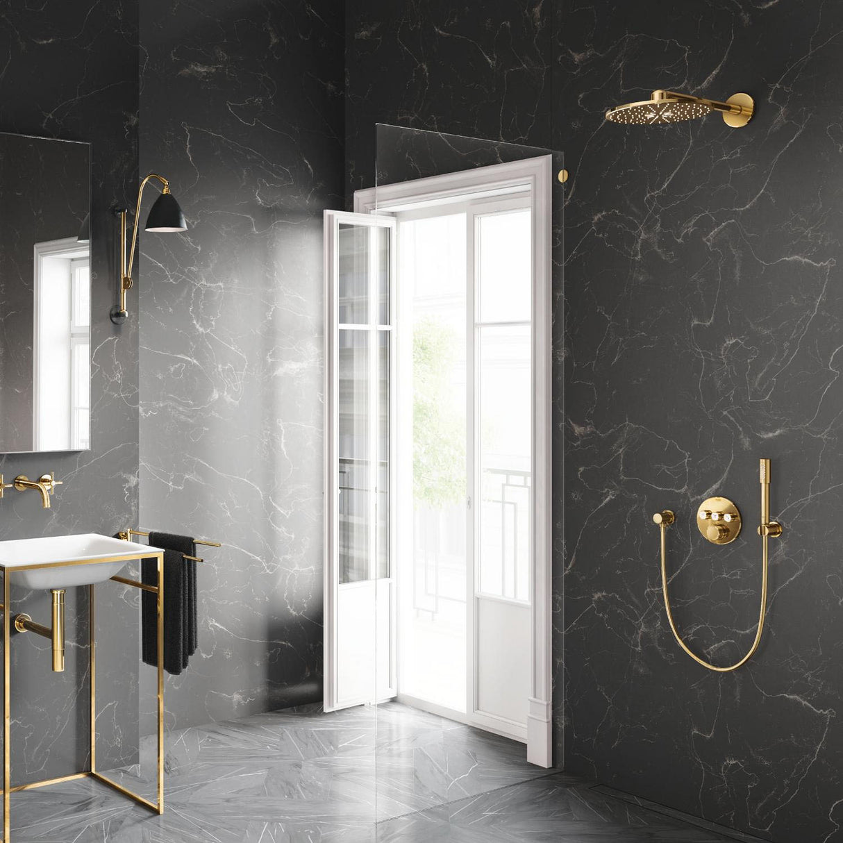 GROHE Flexible de douche 1250mm Silverflex TwistStop