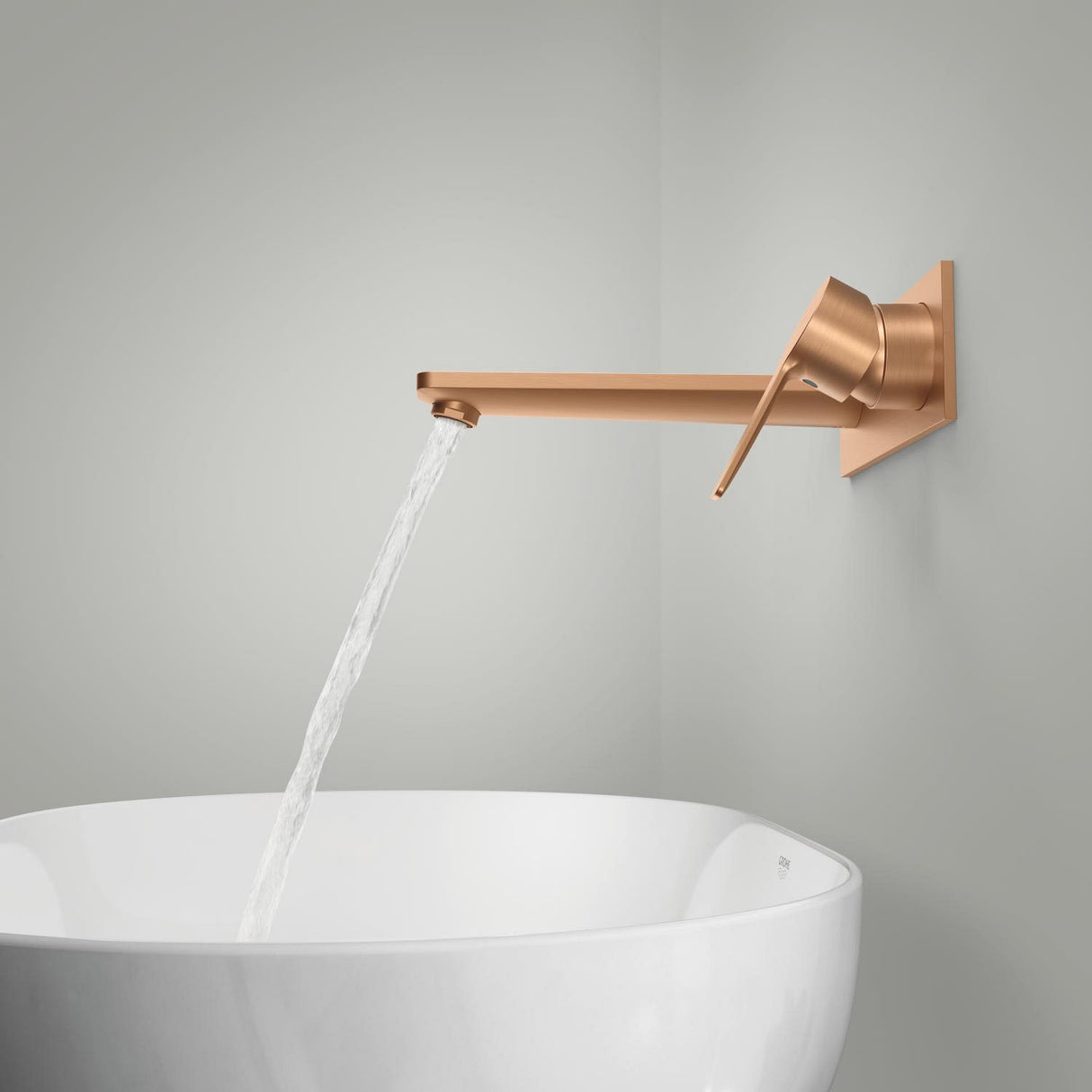 GROHE Mitigeur de lavabo mural 2 trous Lineare L Hard Graphite brossé