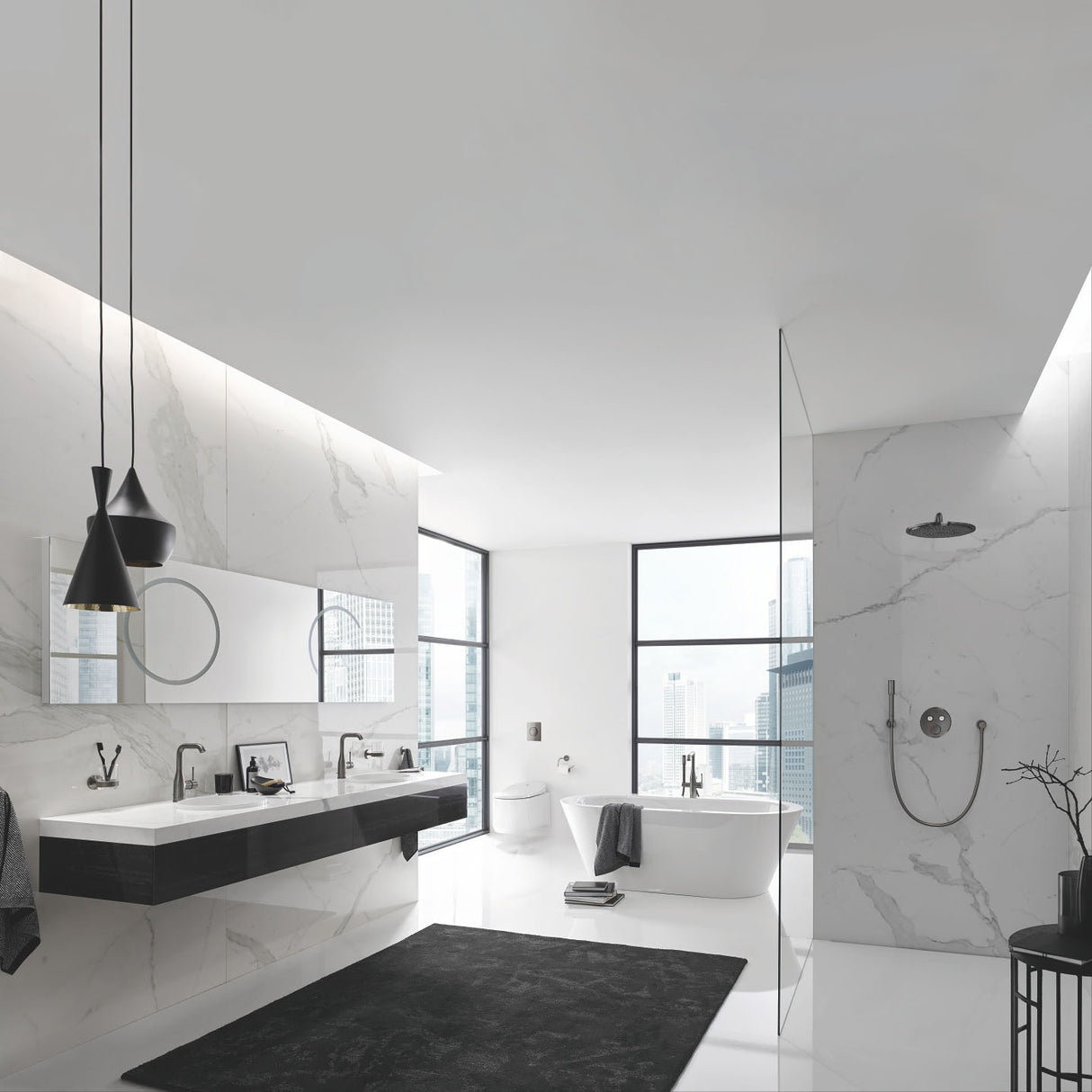 GROHE Douche de tête et bras 380mm 1 jet Rainshower Cosmopolitan 310