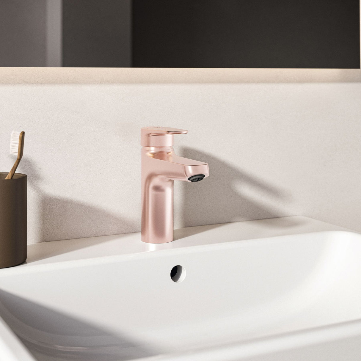 Mitigeur de lavabo avec bonde Click-Clack ALU+