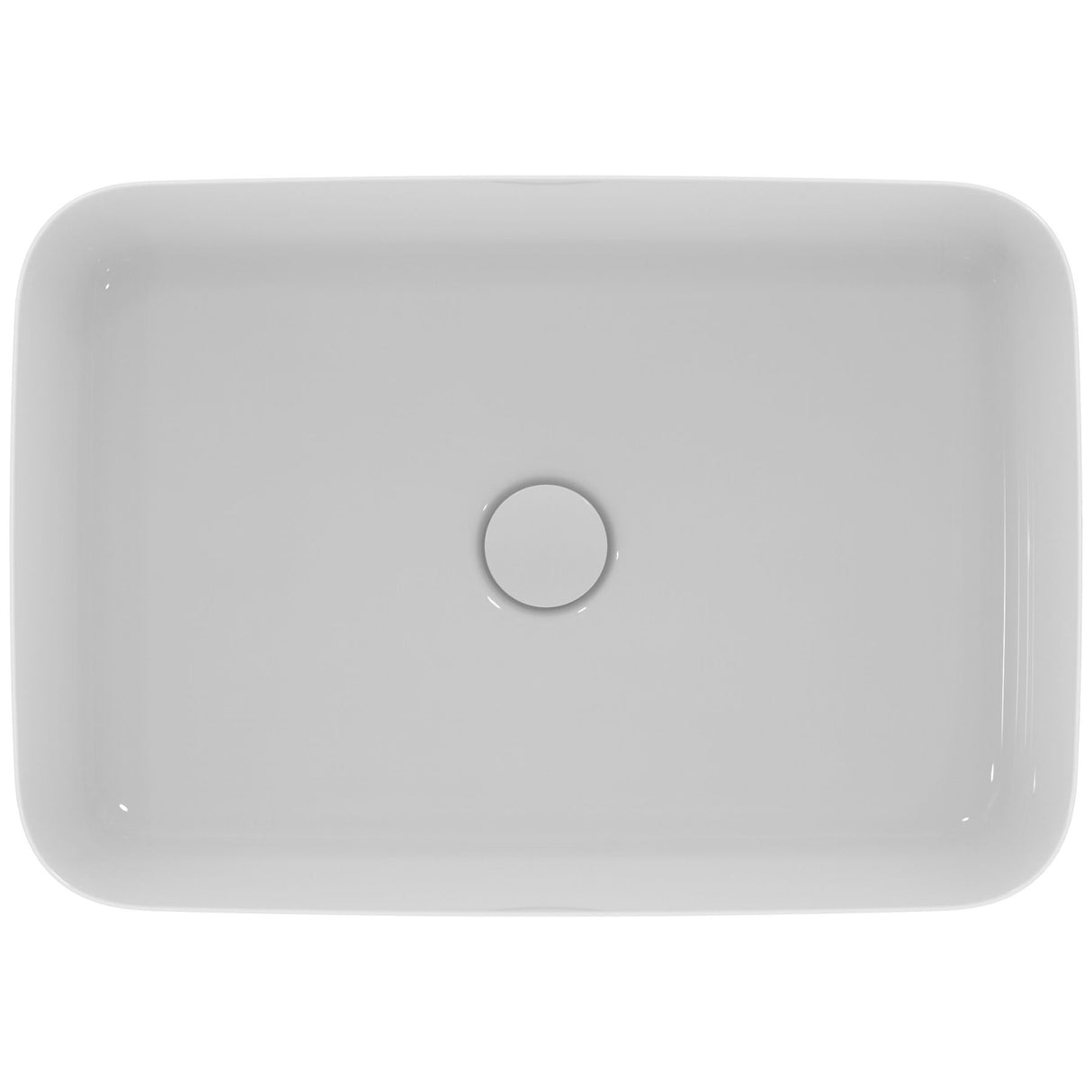 Vasque 55x38 cm Diamatec IPALYSS blanc brillant sans trop plein