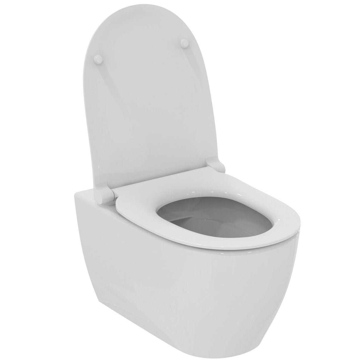 Pack WC suspendu caréné i.life O avec abattant slim declipsable blanc