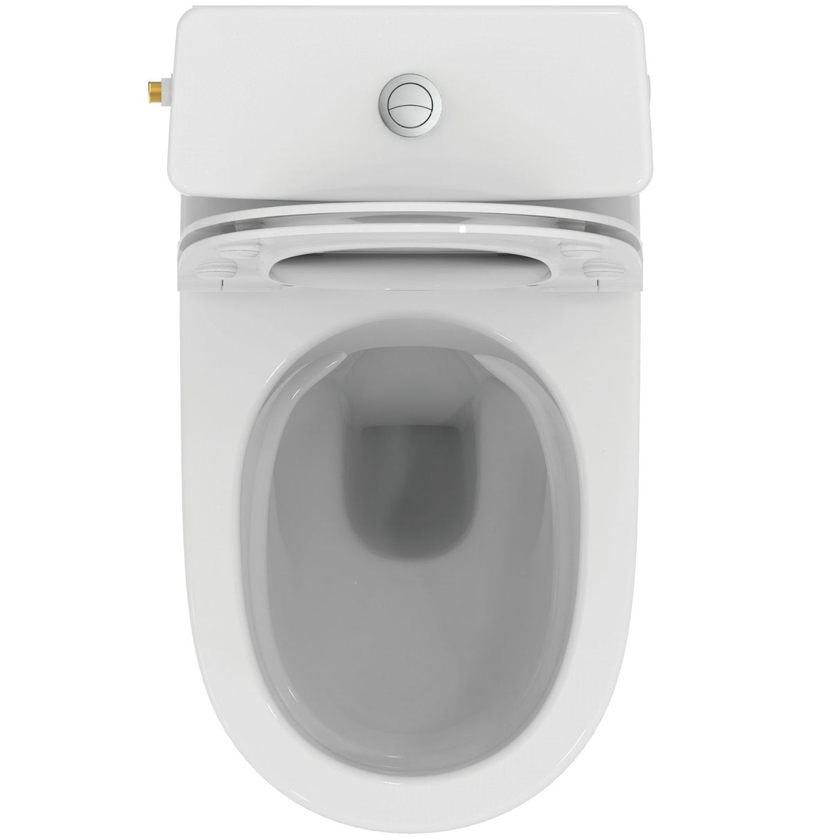 Pack WC au sol caréné i.life O Vortex avec abattant slim declipsable blanc