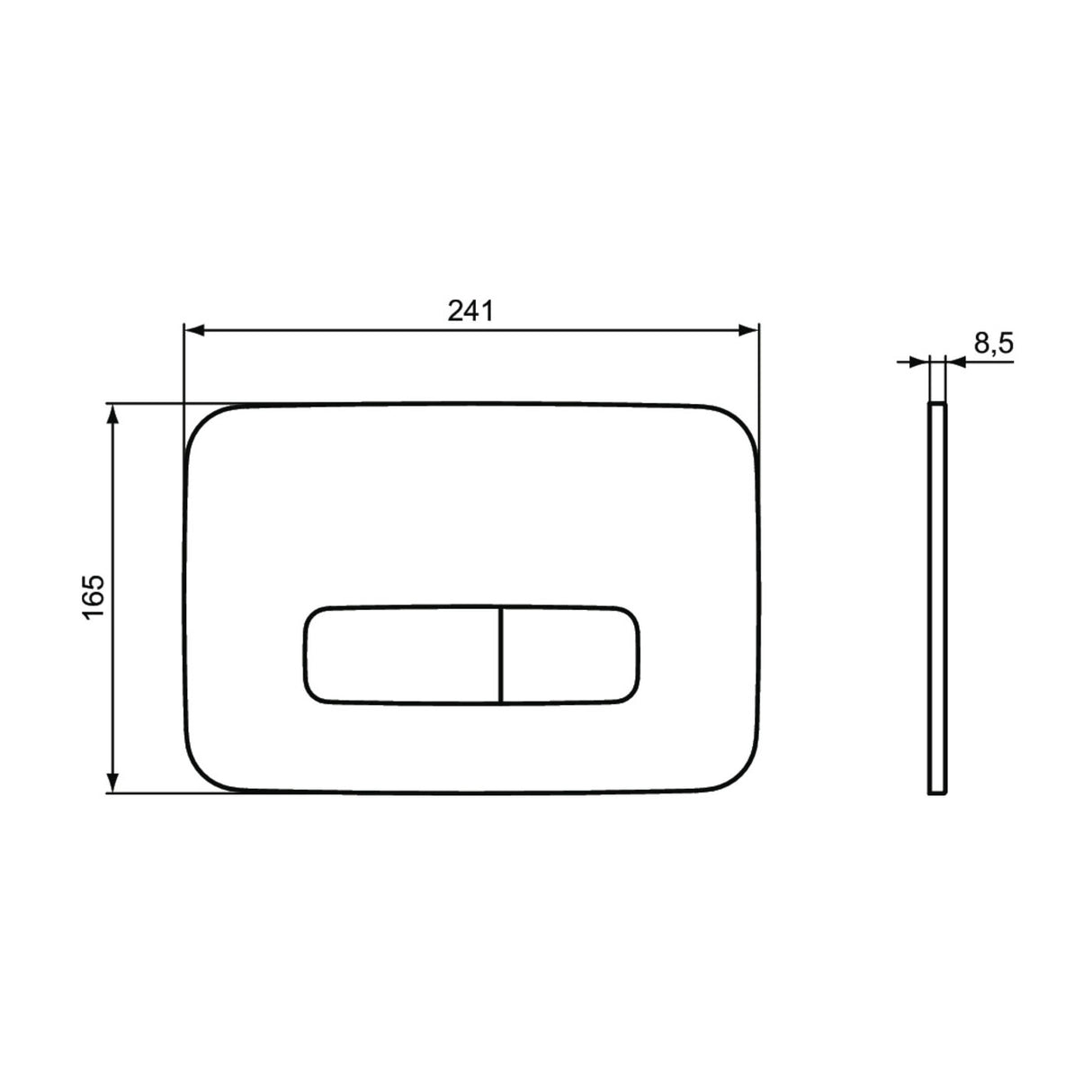 Idéal Standard - Pack WC suspendu i.life O slim + bâti support autoportant et plaque de commande
