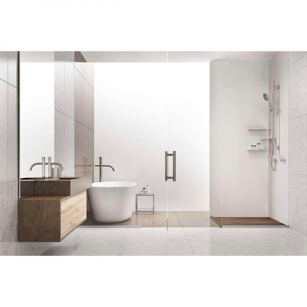 Panneau mural douche PREPANEL - Couleur Unie Blanc - Finition Mat