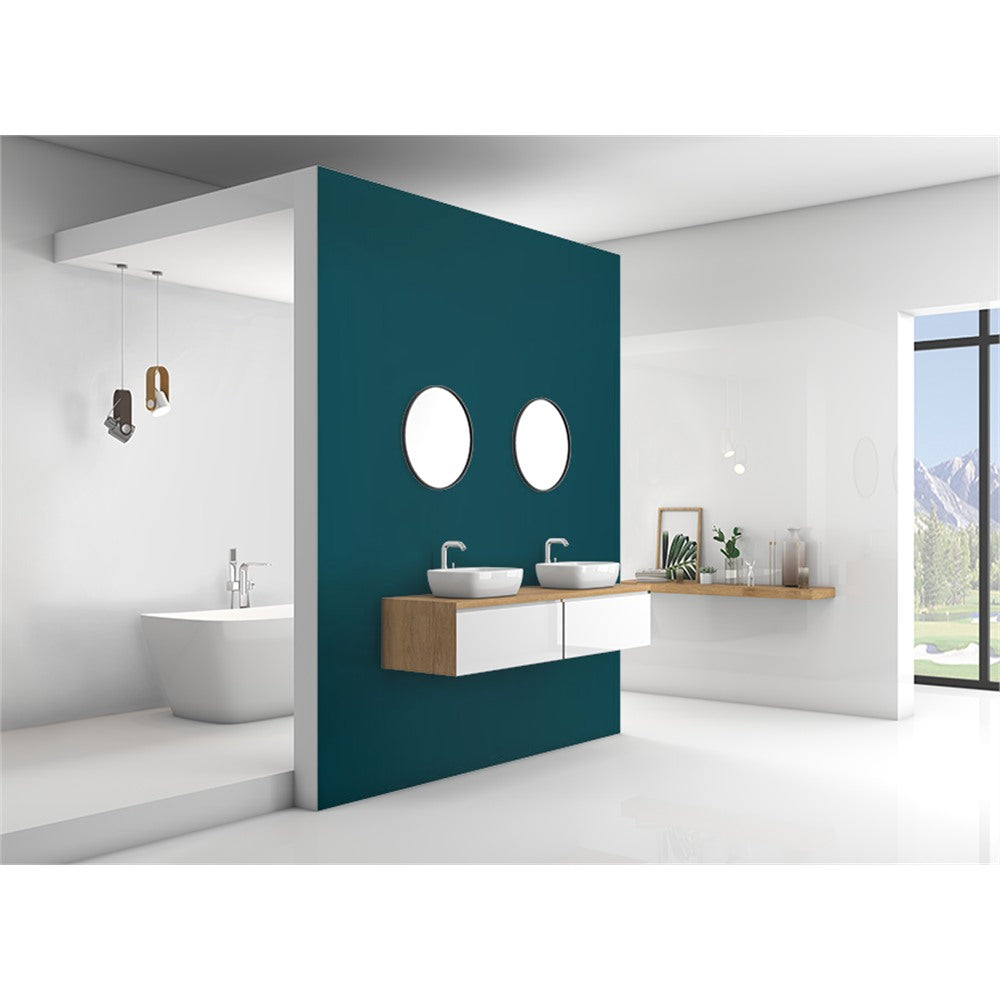 Panneau mural douche VIPANEL - Couleur Unie fjord - Finition velvet