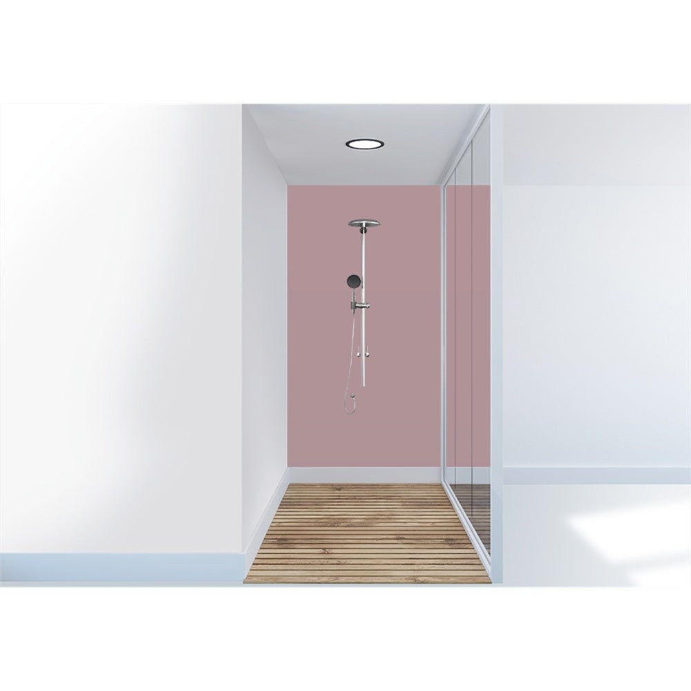 Panneau mural douche VIPANEL - Couleur Unie lie de vin - Finition velvet