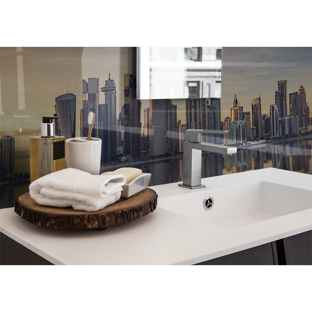 Panneau mural douche VIPANEL - Paysage urbain Skyline Doha - Finition brillant