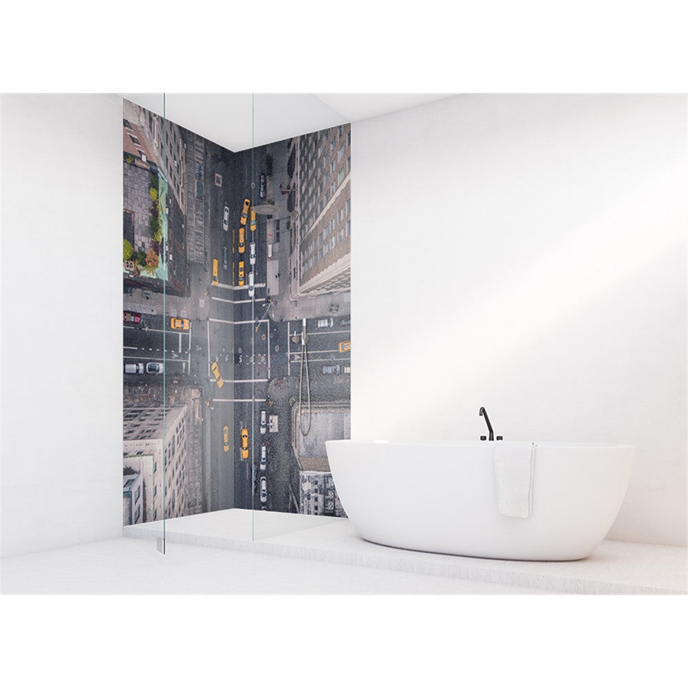 Panneau mural douche VIPANEL - Paysage urbain New York - Finition brillant