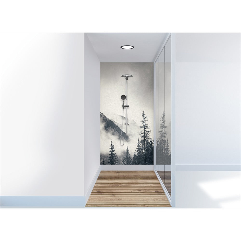 Panneau mural douche VIPANEL - Inspiration nature Montagne Brumeuse - Finition brillant