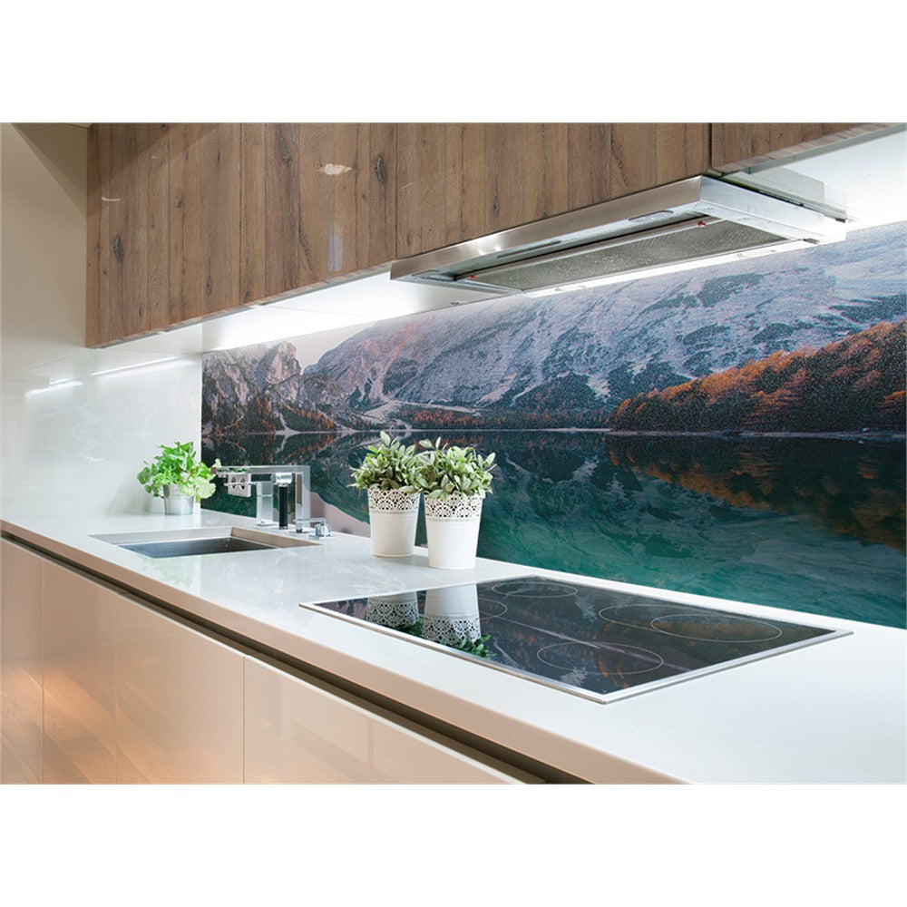 Panneau mural douche VIPANEL - Inspiration nature Ponton lac - Finition brillant
