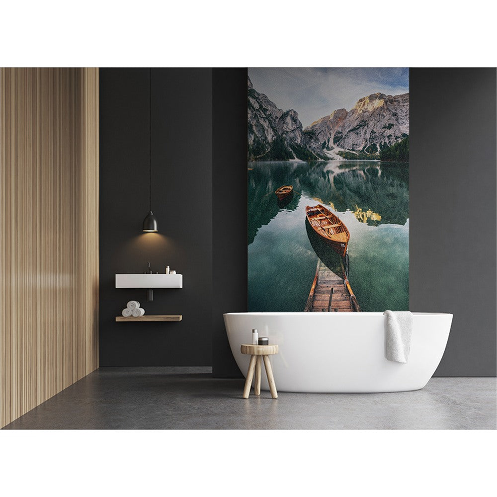Panneau mural douche VIPANEL - Inspiration nature Lac - Finition brillant
