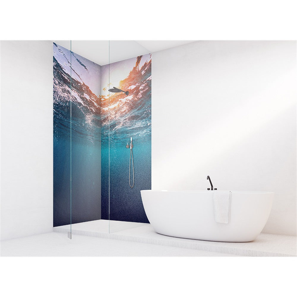 Panneau mural douche VIPANEL - Inspiration nature Océean - Finition brillant