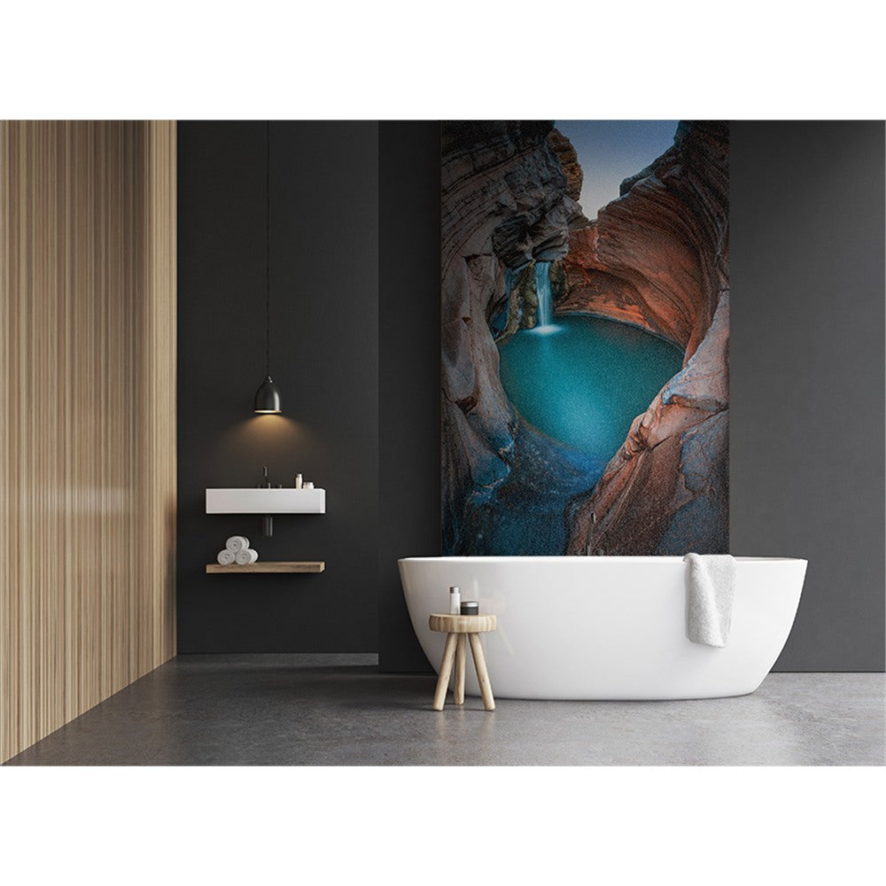Panneau mural douche VIPANEL - Inspiration nature Piscine naturelle - Finition brillant