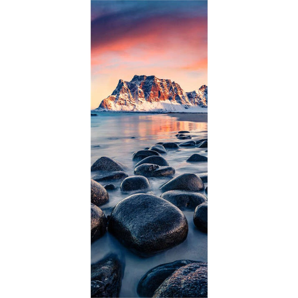 Panneau mural douche VIPANEL - Inspiration nature Haukland beach - Finition brillant