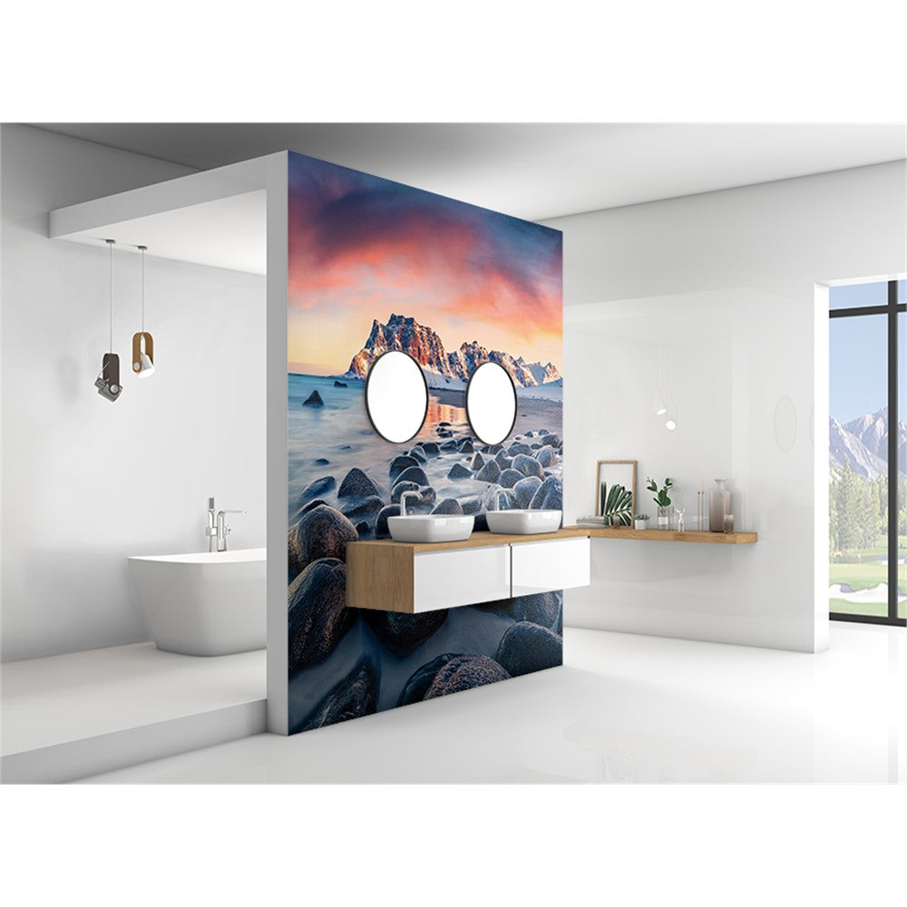 Panneau mural douche VIPANEL - Inspiration nature Haukland beach - Finition brillant