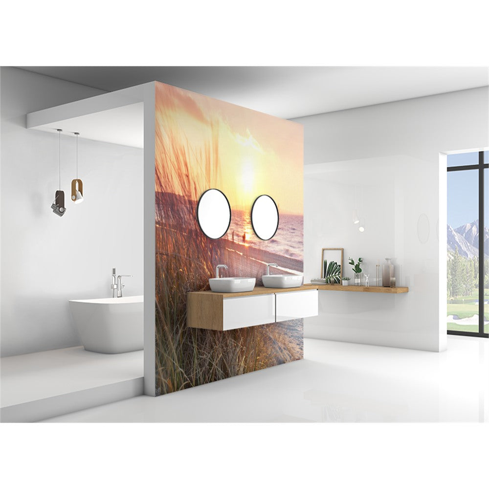Panneau mural douche VIPANEL - Inspiration nature Dune bord de mer - Finition brillant