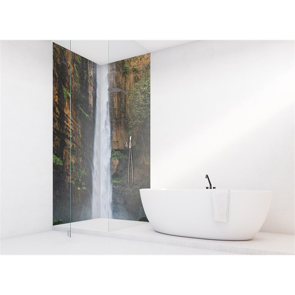 Panneau mural douche VIPANEL - Inspiration nature Chutes de Java - Finition brillant