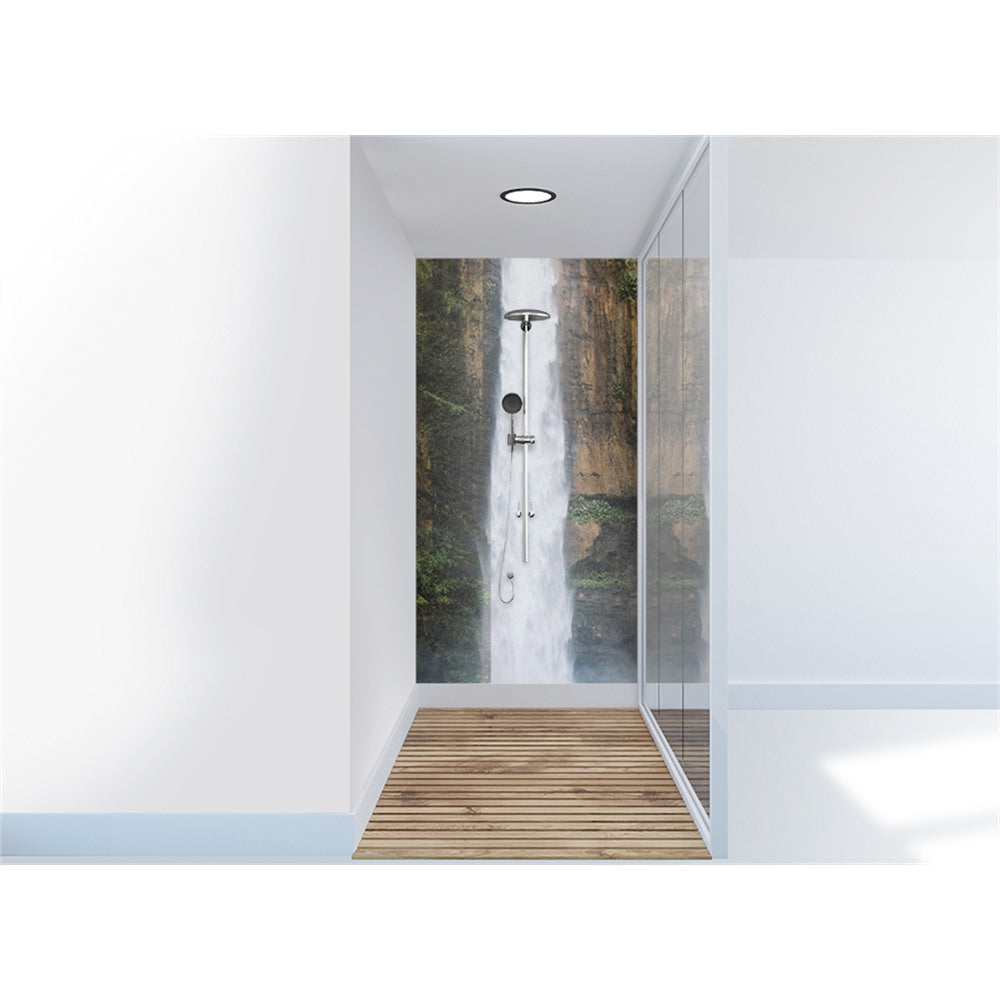 Panneau mural douche VIPANEL - Inspiration nature Chutes de Java - Finition brillant