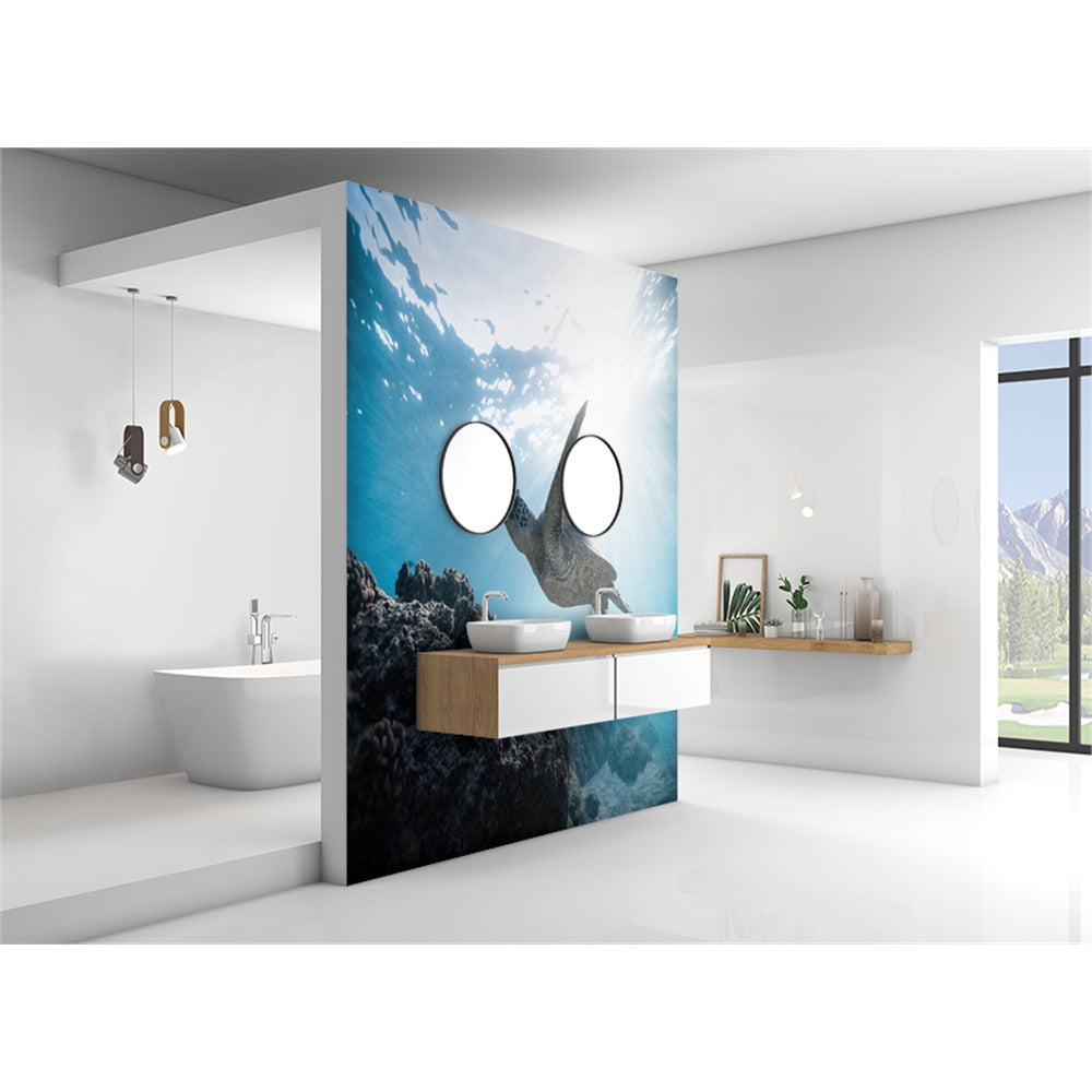 Panneau mural douche VIPANEL - Inspiration nature Tortue - Finition brillant
