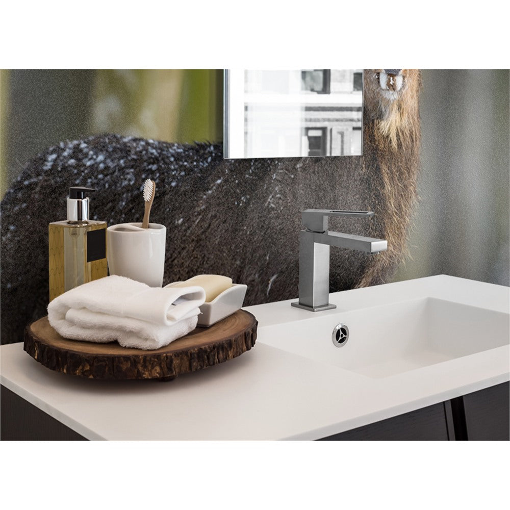 Panneau mural douche VIPANEL - Inspiration nature Cerf sous la neige - Finition brillant