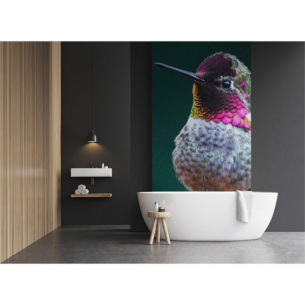 Panneau mural douche VIPANEL - Inspiration nature Colibri - Finition brillant