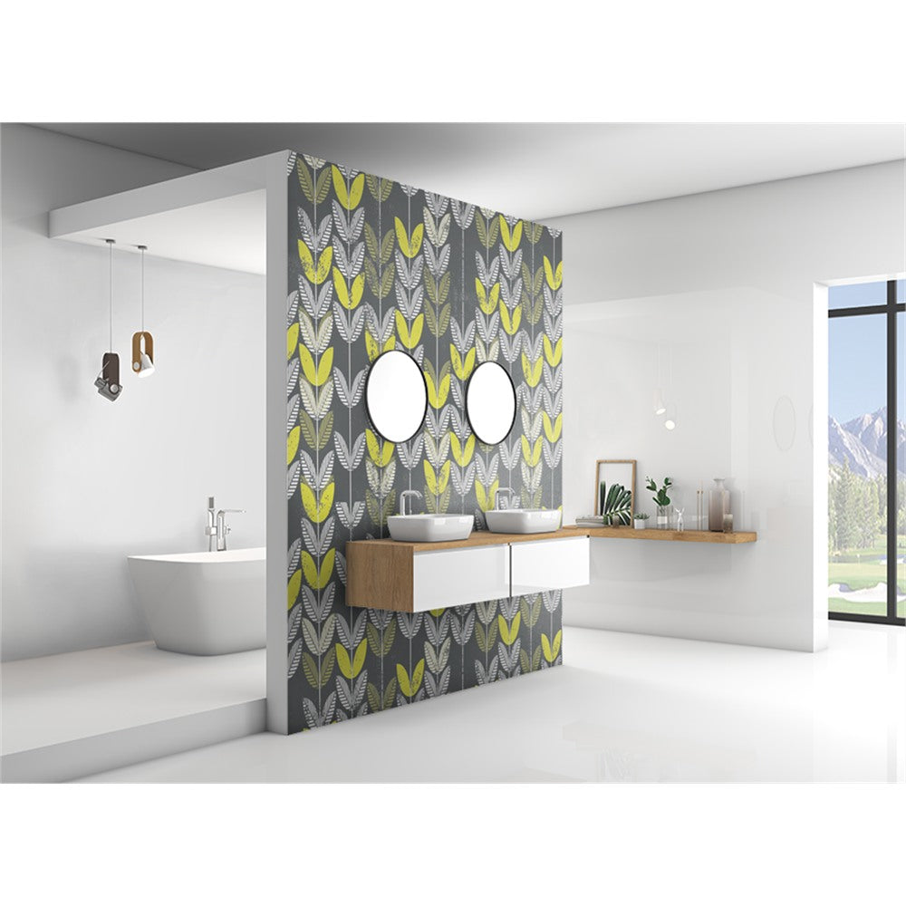 Panneau mural douche VIPANEL - Inspiration nature Fleurs vintage - Finition mat