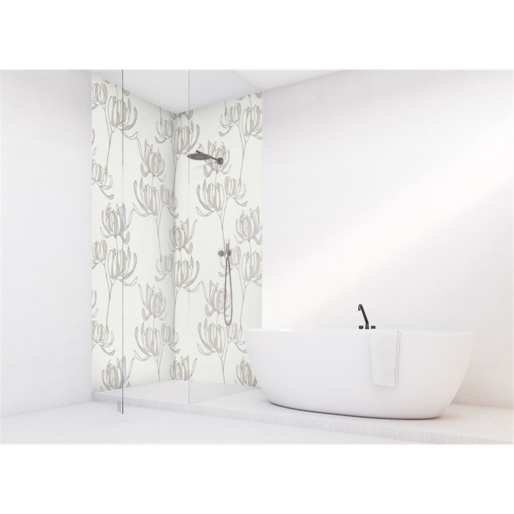 Panneau mural douche VIPANEL - Inspiration nature Lys d'Afrique - Finition mat