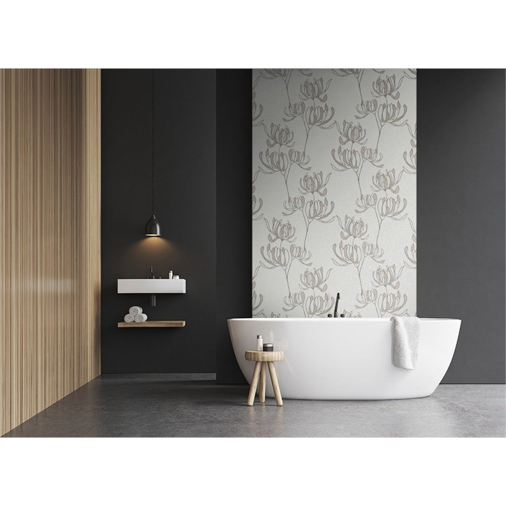 Panneau mural douche VIPANEL - Inspiration nature Lys d'Afrique - Finition mat