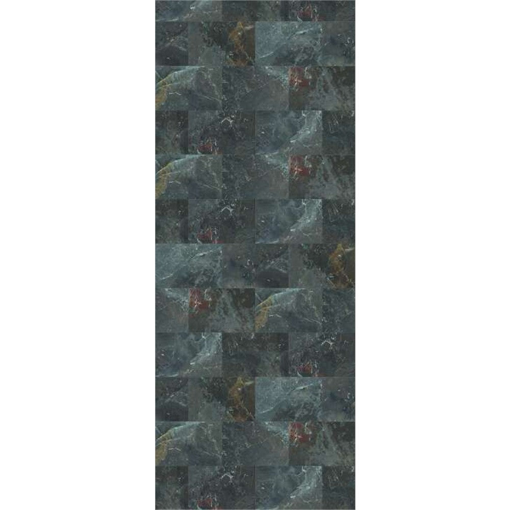 Panneau mural douche VIPANEL - Carrelage Pierre Catsello foncé - Finition brillant