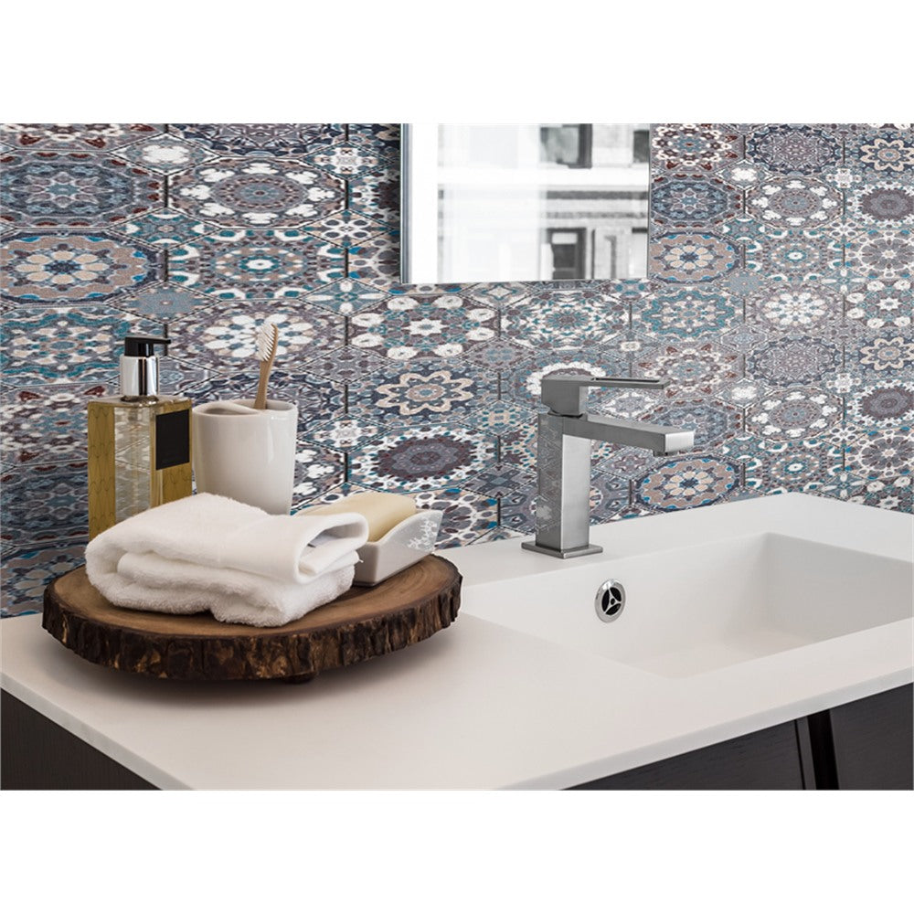 Panneau mural douche VIPANEL - Carrelage Carreaux orientaux - Finition brillant