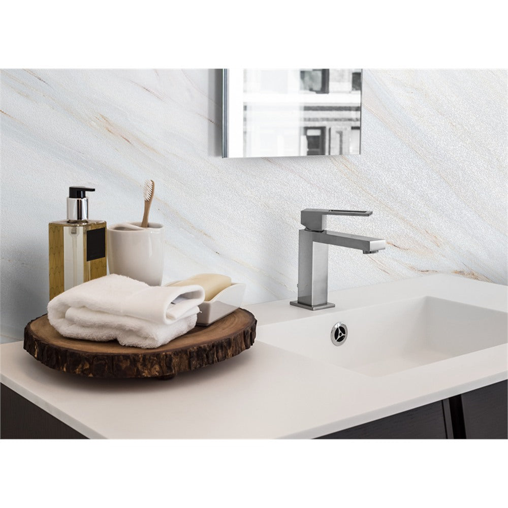 Panneau mural douche VIPANEL - Pierre Marbre naturel Diagonal - Finition mat