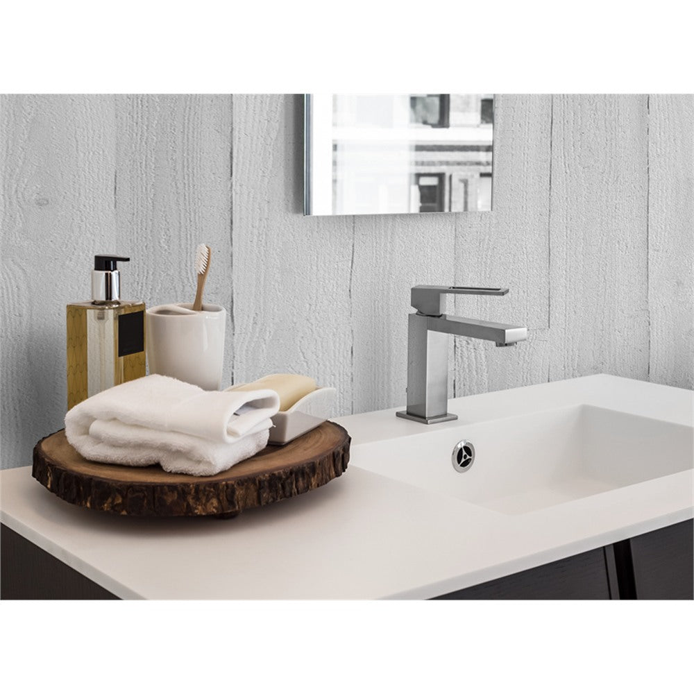 Panneau mural douche VIPANEL - Bois peint blanc - Finition - Finition mat