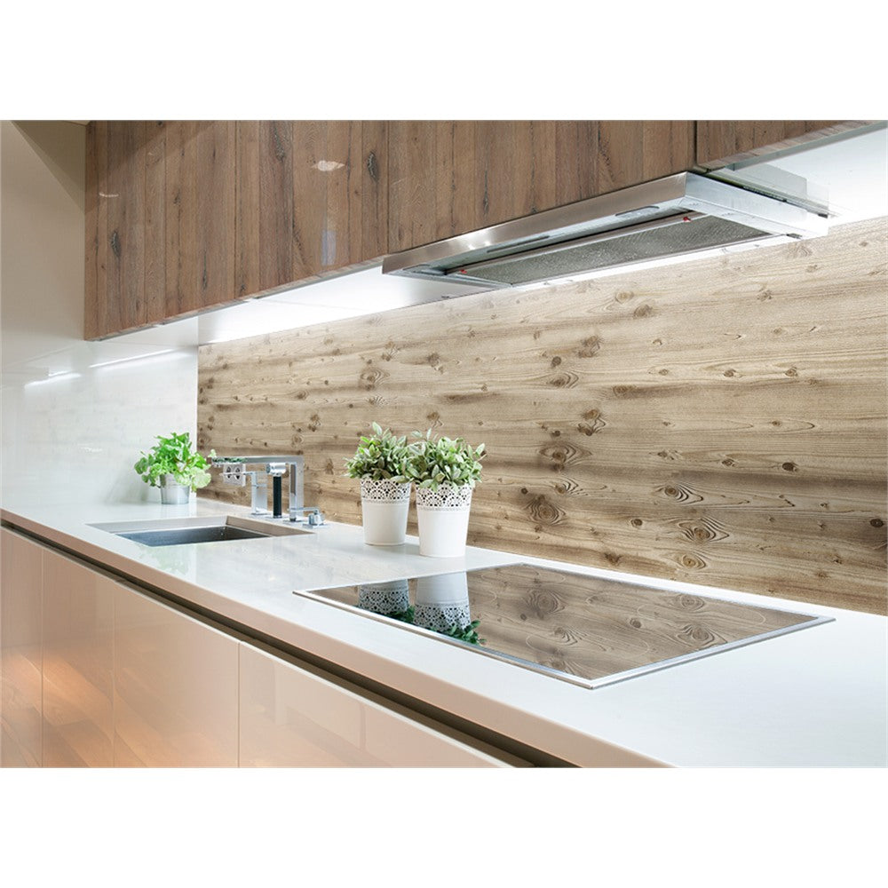 Panneau mural douche VIPANEL - Bois Pin brûlé - Finition - Finition mat