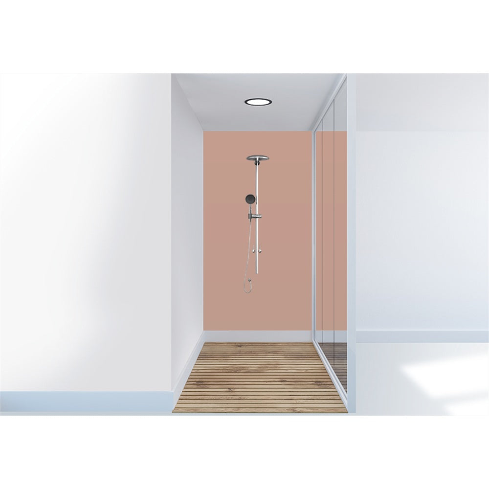 Panneau mural douche VIPANEL - Couleur Unie NCS3560-Y40R - Finition velvet