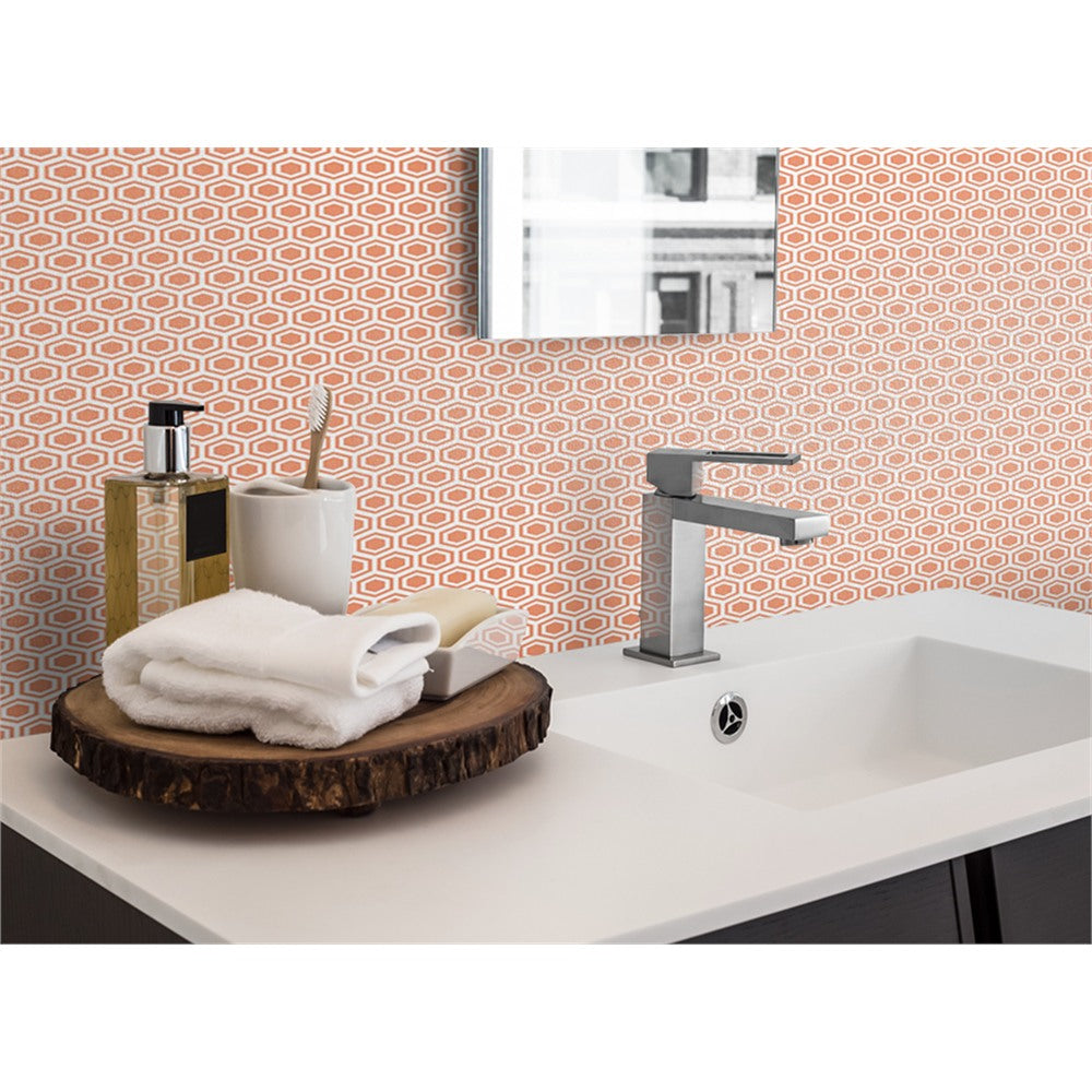 Panneau mural douche VIPANEL - Motif hexa - Finition velvet