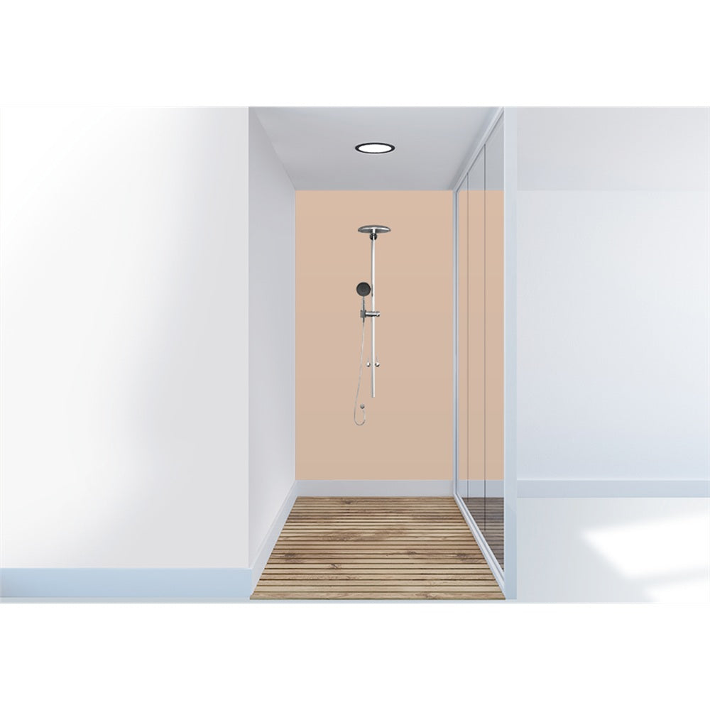 Panneau mural douche VIPANEL - Couleur Unie Pantone 728 - Finition velvet