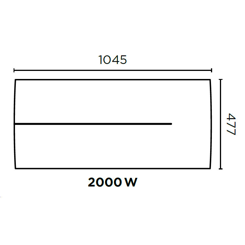 THERMOR Radiateur chaleur douce TENERIFE horizontal blanc