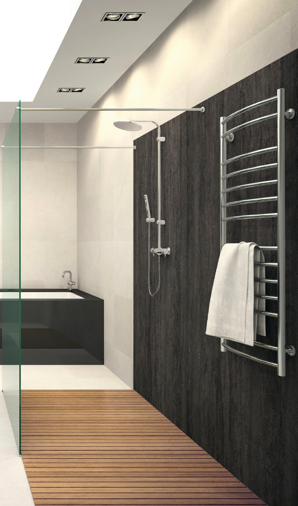 VIPANEL Panneau mural en alu-composite aspect pierre noir finition mat perlée