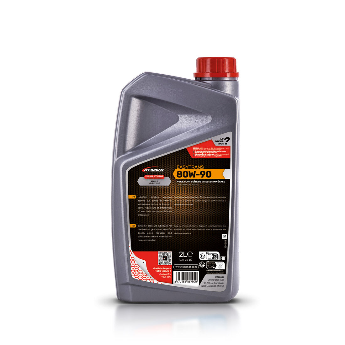 KENNOL Huile de transmission EASYTRANS 80W-90
