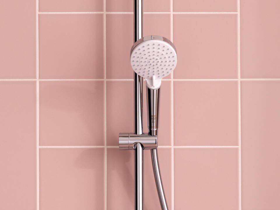 HANSGROHE Colonne de douche 240 1 jet Crometta EcoSmart avec mitigeur thermostatique 27281000