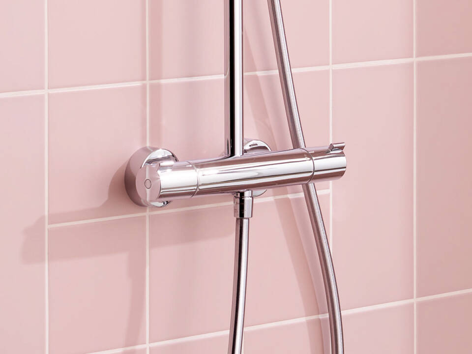 HANSGROHE Colonne de douche 240 1 jet Crometta EcoSmart avec mitigeur thermostatique 27281000