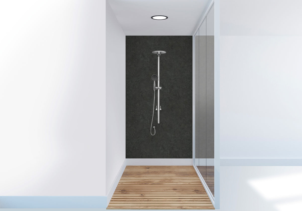 VIPANEL Panneau mural en alu-composite aspect Pierre ardoise noire finition Structure