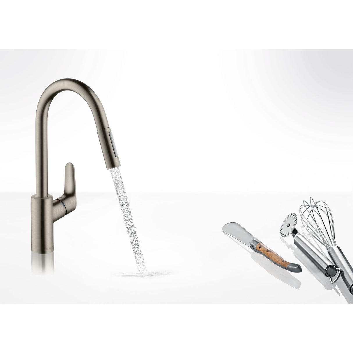 HANSGROHE Mitigeur de cuisine 240 2 jets Focus M41 avec douchette extractible 31815800
