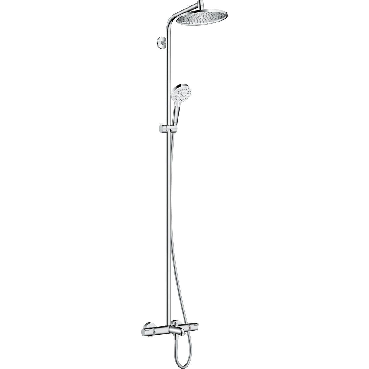 HANSGROHE Colonne de douche 240 1 jet Crometta S avec mitigeur bain douche Ecostat Comfort 27320000