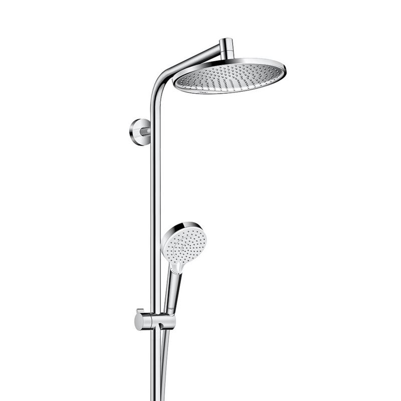 HANSGROHE Colonne de douche 240 1 jet Crometta S avec mitigeur bain douche Ecostat Comfort 27320000