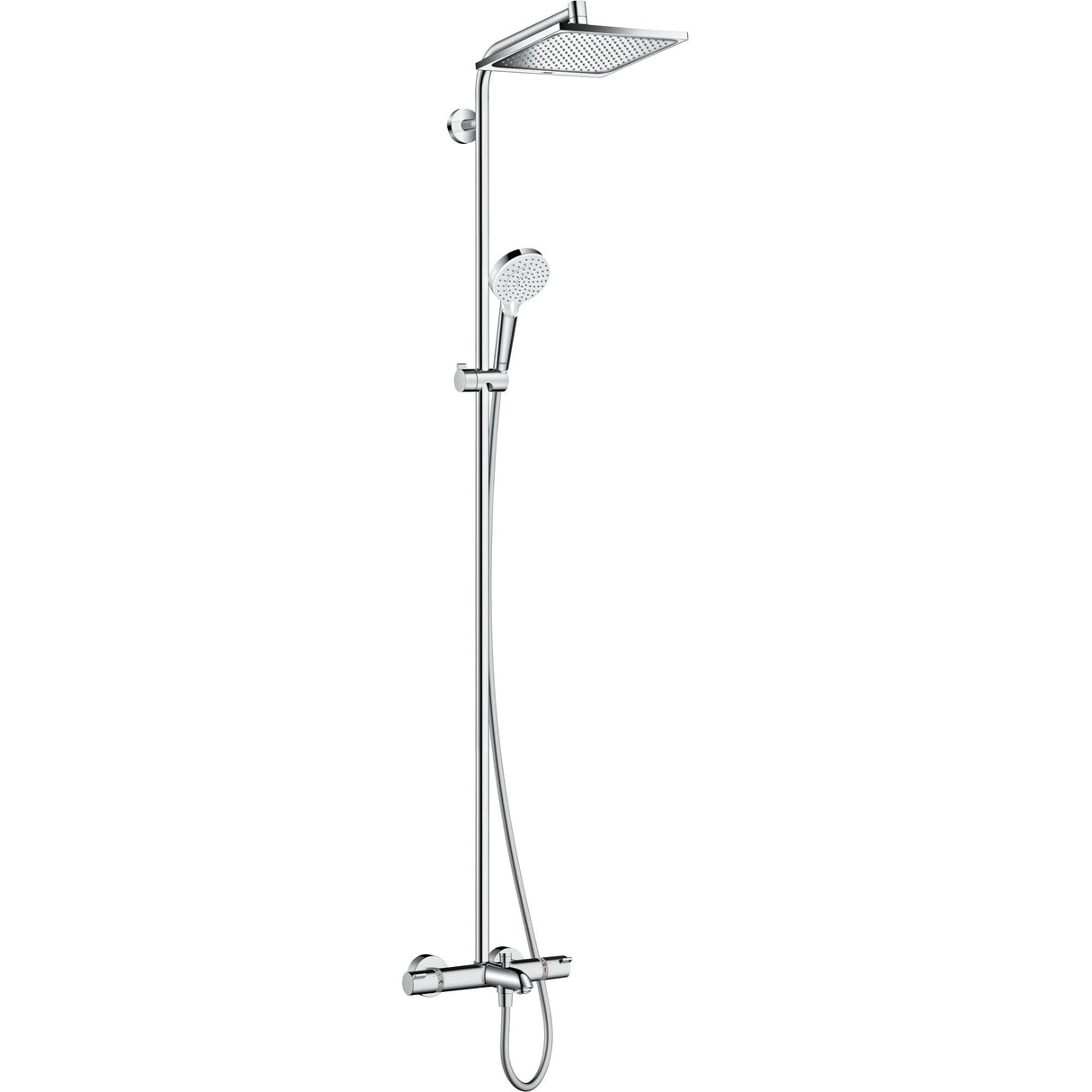 HANSGROHE Colonne de douche 240 1 jet Crometta E avec mitigeur bain douche Ecostat Comfort 27298000