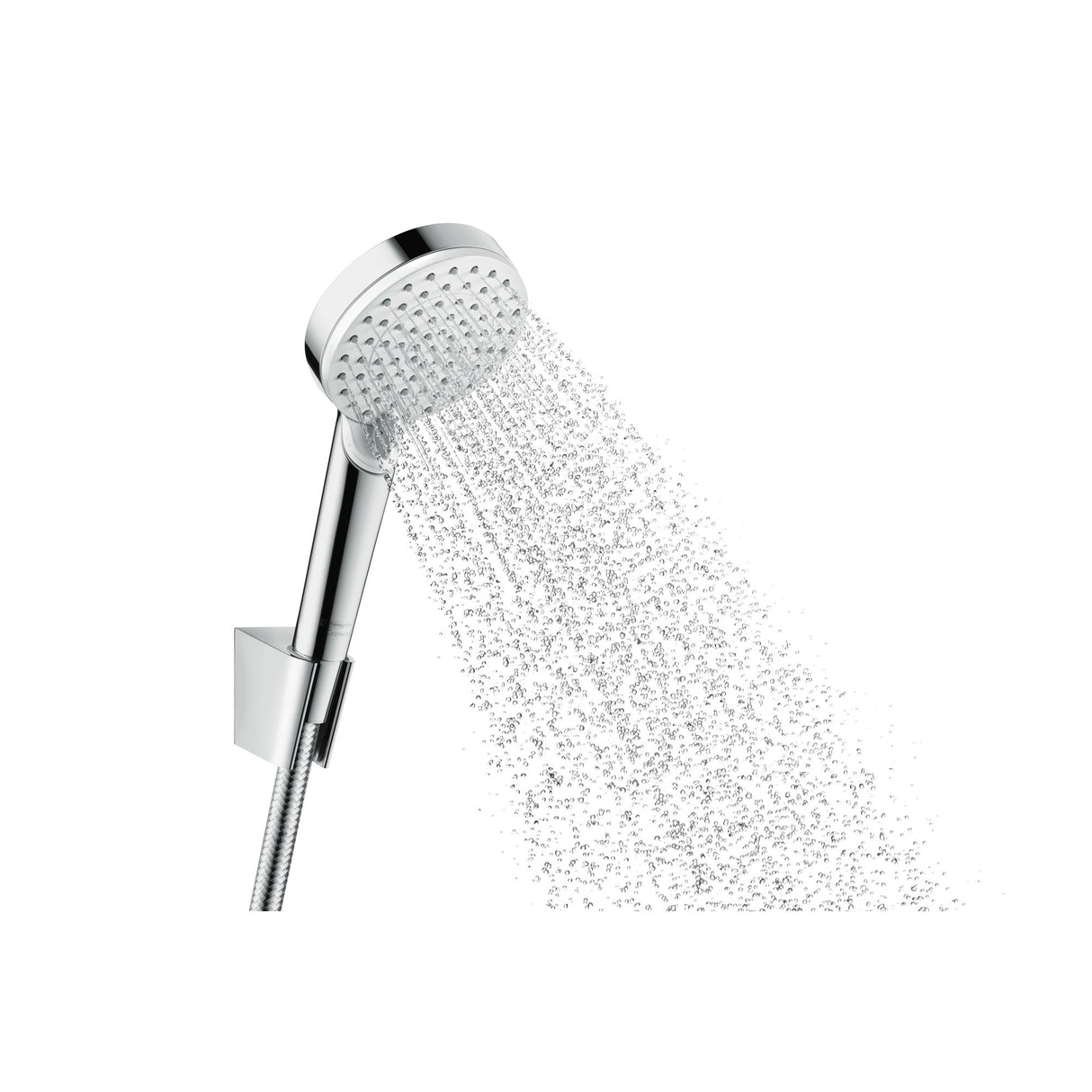 HANSGROHE Ensemble support mural et douchette 1 jet Crometta avec flexible de douche 160 cm 26567400